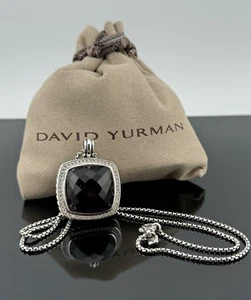 David Yurman 20mm Albion Necklace Amethyst With Diamonds - Picture 1 of 12