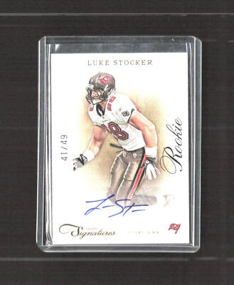 2011 Panini Prime Signatures #202 Luke Stocker Autographs Gold - Image 1 of 2