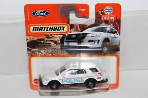 MATCHBOX #26 2016 Ford Interceptor Utility Police SUV Short Card - Picture 1 of 2