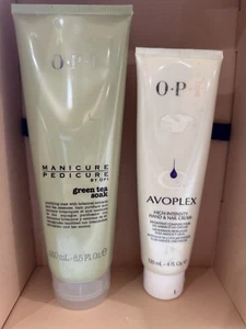 OPI Green Tea Soak & Avoplex Hand Lotion - Picture 1 of 4