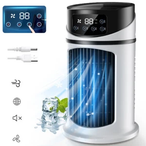 Air Cooler Mini Luftkühler Klimageräte Klimaanlage Mobile Ventilator Befeuchter - Bild 1 von 17