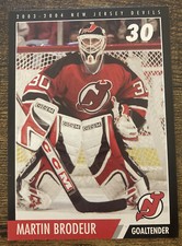2003-04 Verizon Wireless Team Issue Martin Brodeur New Jersey Devils Limited