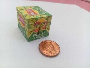 1/12 Scale: Side Opened Box Pickled Onion Crisps dollshouse display miniatures - Picture 1 of 2