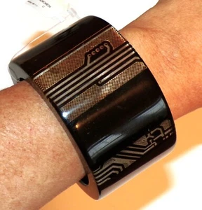 Sobral Flash Gordon Andromeda PR50 Circuit Boards Artist Made Bangle Bracelet - Picture 1 of 14