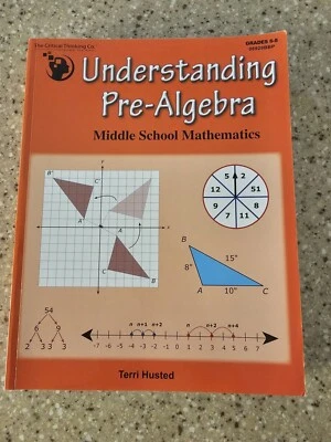 Understanding Pre-Algebra Middle School Mathematics Workbook for 6th-8th Grade - Image 1 of 3