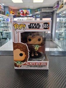 Star Wars Peli Motto with Grogu #665 Funko Pop! Fast Delivery! - Picture 1 of 6