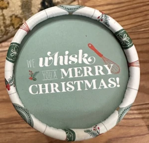 KRUMBS KITCHEN "WE WHISK YOU A MERRY CHRISTMAS" HOLIDAY APRON KNEE LENGTH HK#1 - Picture 1 of 3