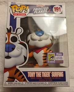 Funko SDCC 2023 Tony the Tiger Surfing #191 Pop Figure In-Hand CON STICKER - Picture 1 of 4