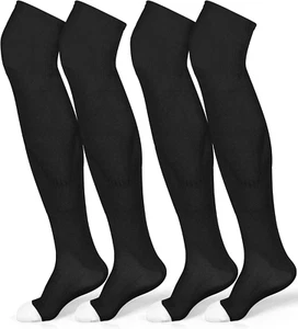 2 Pairs High Football Socks Sport Multiple Sizes over the Knee Baseball Socks Ex - Picture 1 of 7