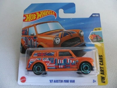 HOT WHEELS '67 AUSTIN MINI VAN HW ART CARS 2025 NUOVO BLISTERATO - Immagine 1 di 3