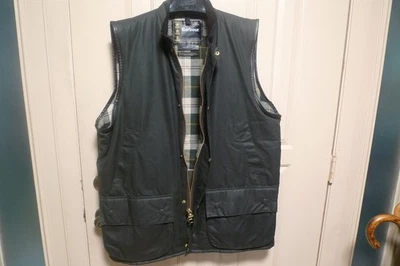CHALECO/CHALECO BARBOUR - A224 WESTMORLAND ALGODÓN CERA - SAGE - HECHO @ INGLATERRA - XL Foto 1 de 4