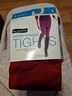 Medias No Nonsense talla grande rojo intenso Foto 1 de 2