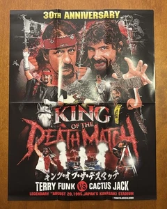 Cactus Jack & Terry Funk 30th Anniversary Death Match Poster Pro Wrestling Crate - Bild 1 von 1