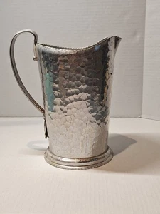 Rodney Kent Silver Co, jarra de 80 OZ con labio de hielo, vintage, diseño floral - Imagen 1 de 4