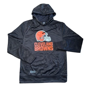 Cleveland Browns NFL Streak Fleece Pullover Hoodie Men's Small Brown NWT $59.99 - Picture 1 of 8