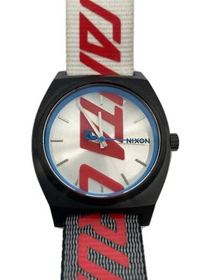 NIXON A1367-180-00 Santa Cruz Time Teller Analog Silver Nylon Band Watch - Image 1 of 4