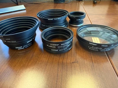 Neweer Step Up and Step Down Metal Filter Threaded Rings Ranging from 26 thru 82 - Image 1 of 4