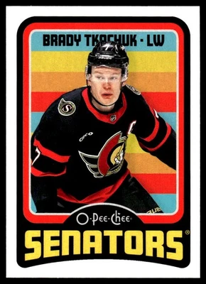 2024-25 O-Pee-Chee #530 Brady Tkachuk Ottawa Senators Retro Hockey Card - Image 1 of 2