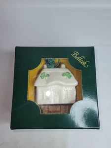 2009 BELLEEK Porcelain Christmas Ornament Bell QUIET MAN COTTAGE 22nd 3805 Box - Picture 1 of 2