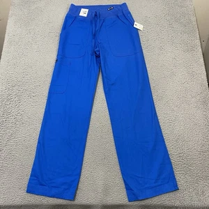 Koi Scrub Pants Womens XS Blue Morgan Comfort Drawstring Cargo NEW 713-20 - Picture 1 of 21