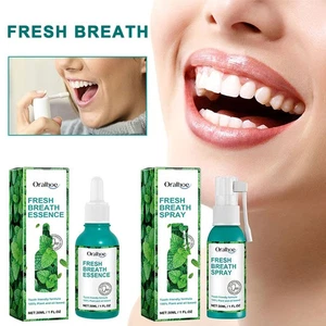 Bad Breath Removing Drops Fresh Breath Professional Formula Oral Care Essence - Picture 1 of 15