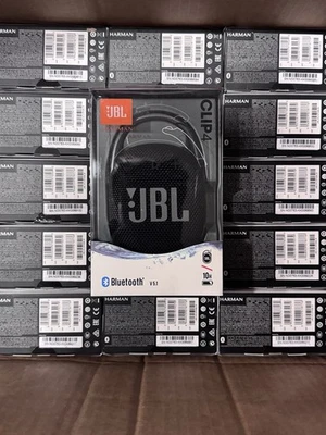 JBL CLIP 4 Portable Waterproof Bluetooth Speaker, Black, Brand New In Sealed Box