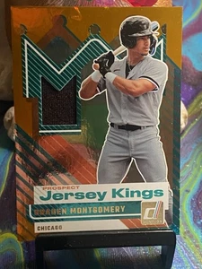 2025 Donruss Prospect Jersey Kings #PJK-BM Braden Montgomery Orange Ice Relic SP - Picture 1 of 2