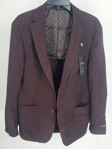 Lauren Ralph Lauren Blazer Mens 38R Classic Fit Lacota Herringbone Jacket Black - Picture 1 of 13