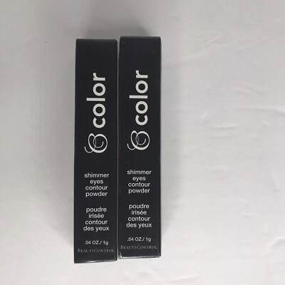 BeautiControl Shimmer Eyes Contour Powder - Girly Girl Green Lot of 2 - Image 1 of 4