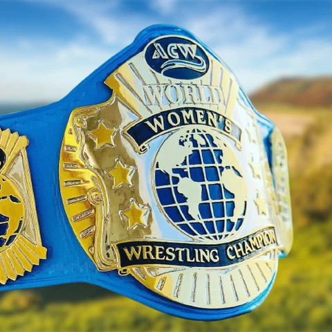 New Customize ACW Championship Belt zinc metal plates 2MM Adult Sized belt Cover