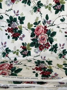 WAVERLY Schumacher, “Pleasant Valley” FABRIC Floral 4.8 yds x 54" wide - Picture 1 of 2