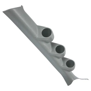 Gray Triple Pillar Gauge Pod Compatible with Mitsubishi Lancer Evolution X 2008- - Picture 1 of 12