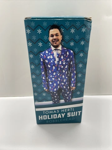 San Jose Sharks Bobblehead Tomas Hertl Holiday Suit New in Box Christmas Cover