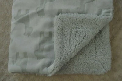 Manta Bebé Jirafa Little Beginnings Gris Felpa Suave Sherpa Seguridad Lovey Foto 1 de 4