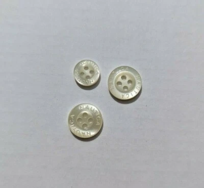 NAUTICA Replacement / Extra / Spare Shirt Button Set -  11mm & 9mm - Neutral  - Image 1 of 4