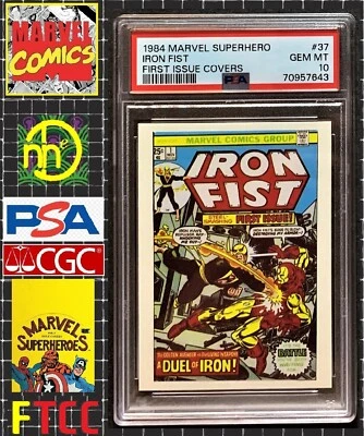 1984 FTCC Marvel First Issue Covers - Iron Fist #1 - PSA 10 GEM MINT - POP4 - Image 1 of 4