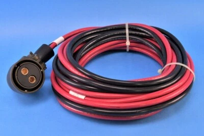 ITT Cannon 2 Pin Connector 2 Wire Cable Assembly MIL-DTL-5015 Mates w/ CA3102E32