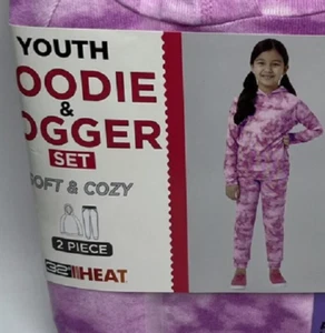 32 Degrees GIRLS 2PC Hoodie & Joggers Set Outfit Heat Retention(PURPLE XS)NWT - Picture 1 of 5