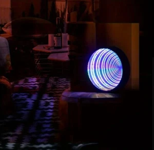 Quality4Less Exotic Abstract Infinity Mirror Led Light Home Decor - Picture 1 of 8