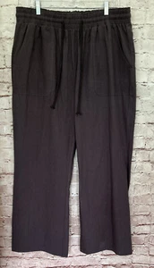 GRACE KARIN Womens XXL Gray Elastic Waist Pull On Wide Leg Pant Drawstring NEW - Picture 1 of 3