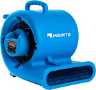 3-Speed Air Mover Blower 1/3Hp 2000+ Cfm Flood Dryers With Gfci Dual Power Outle