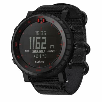 SS023158000 Watch Black Red 3ATM azimuth Altitude Depth Atmosphere SUUNTO Core - image 1 of 4