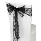 Net Lace Chair Sash Bow Sashes Wider Fuller Bows for Wedding, Party, Event Decor