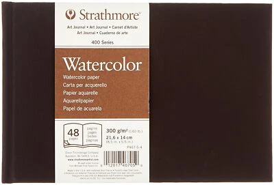 Strathmore 400 Watercolor Hardbound Art Journal 8.5x5.5 48 Pages Natural White - Image 1 of 4