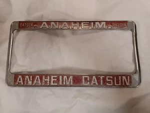 Anaheim Datsun, California concessionaria auto telaio targa metallo - Foto 1 di 4