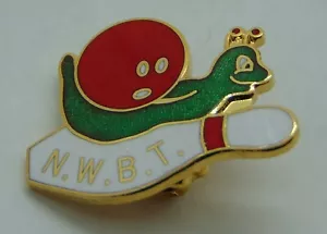 Vintage 1990's Bowling Ball NWBT Snail Lapel Pin Back - Picture 1 of 2