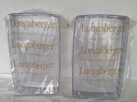 2 each PROTECTOR ONLY Large Potluck Picnic NO BASKET Longaberger 40375 Cover