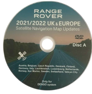 Range Rover Sat Nav DVD 2021/2022 Final Map Update Europe DENSO System disc A - Picture 1 of 3