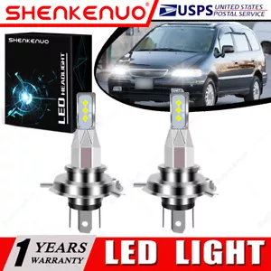 Combo faros LED bombillas 6000K blanco LX para Honda Odyssey 1995-2004 2X 9003 H4 - Imagen 1 de 12