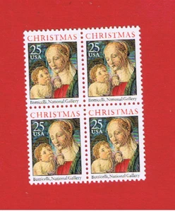 #2399 MNH OG block of 4 Christmas Free S/H - Picture 1 of 1
